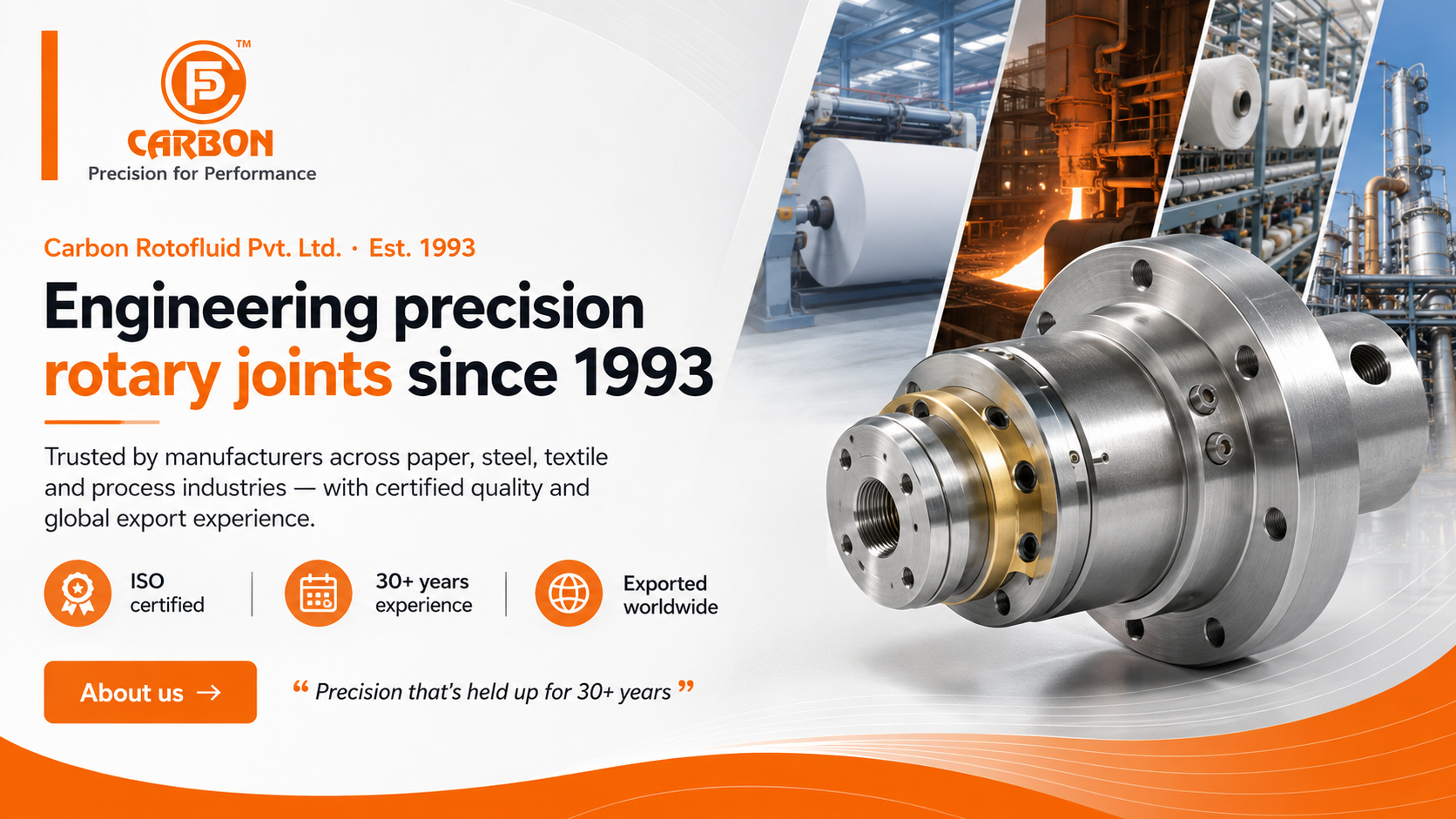 Engineering precision rotary joints since 1993