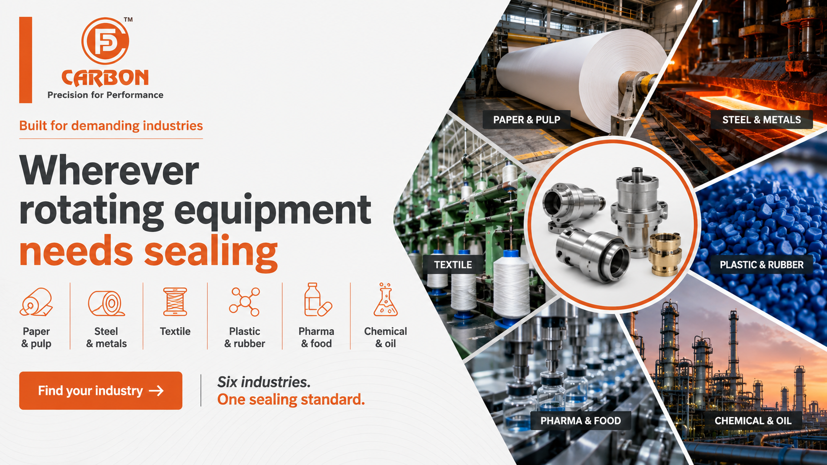 Wherever rotating equipment needs sealing